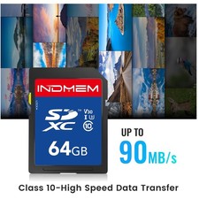 SDXC Memory Card 64GB - Full HD  4K Video Compatible