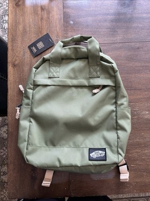 Vans Green Camden Backpack Zip Closure with Pockets, Adjustable Straps Unisex