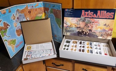 1984 Axis and Allies Game by Milton Bradley Complete in Mint Condition + Add On