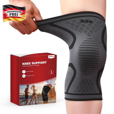 Kompressions-Kniebandage für Sport und Fitness, Stabilität, Schutz, atmungsaktiv