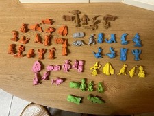 Vintage Diener Space Raiders 54 Pieces Rubber Eraser Figures Aliens UFO Car Fish