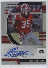 2020 Panini Prizm Draft Picks Rookies Silver Brian Herrien #134 Auto 07lk