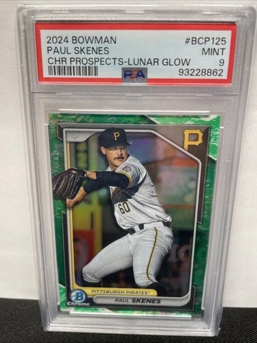 2024 Bowman Chrome Prospects Paul Skenes #BCP-125 Lunar Glow Refractor (RC)🔥📈