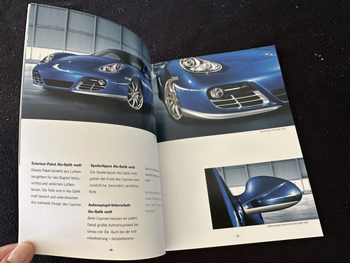 2012 2013 Porsche Cayman & S Tequipment GERMAN Brochure Accessories 987 Catalog - Picture 3 of 7