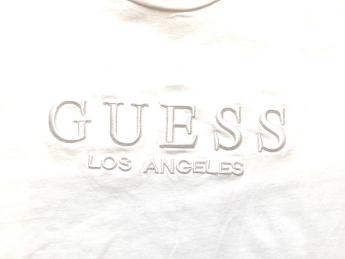 GUESS Los Angeles Women’s Short Sleeve T-Shirt LARGE White NEW - Picture 8 of 12