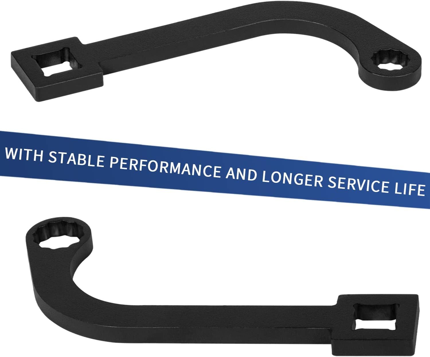 9866B 12MM & 15MM 12-Point Turbo Charger Bolt Wrench Tool Pair with 1/2" Drive