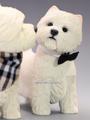 JXK 1/6 West Highland White Terrier Modelo Perro Animal Coleccionista Juguete Decoración Pintado - Imagen 5 de 15