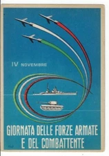 WWII Italian Art Military Postcard IV November Armed Forces Day Artist Signed