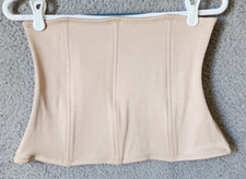 Cabernet Women's Corset Girdle Full Length Boning Hook Eye Close Beige Size 3XL