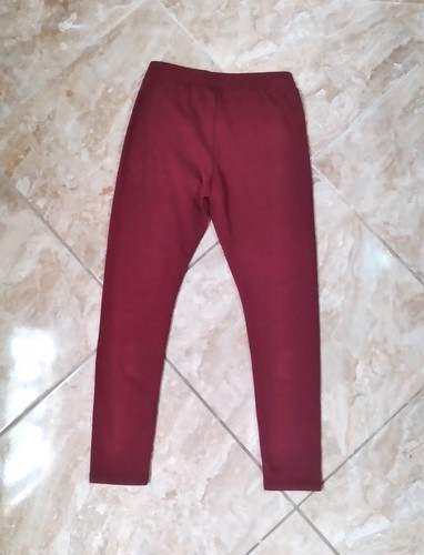 Old Navy Maroon Girls Size 18 Plus Stretch Pants with Golden Heart Design - Picture 2 of 6