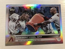 2022 Topps Update Rainbow Foil Parallel Desert Cool Off Ketel Marte DBacks US221