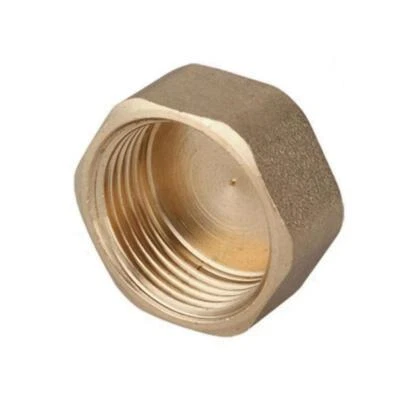 INVENA Pipe Blanking Plug Hex Female Tube End Cap Brass 3/8 1/2 3/4 1 Inch BSP