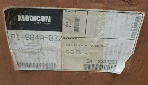 NUOVO AEG MODICON P1-984A-832 PLC SLOT RACK AS-P930-104 AS-984A-832 - Foto 2 di 7
