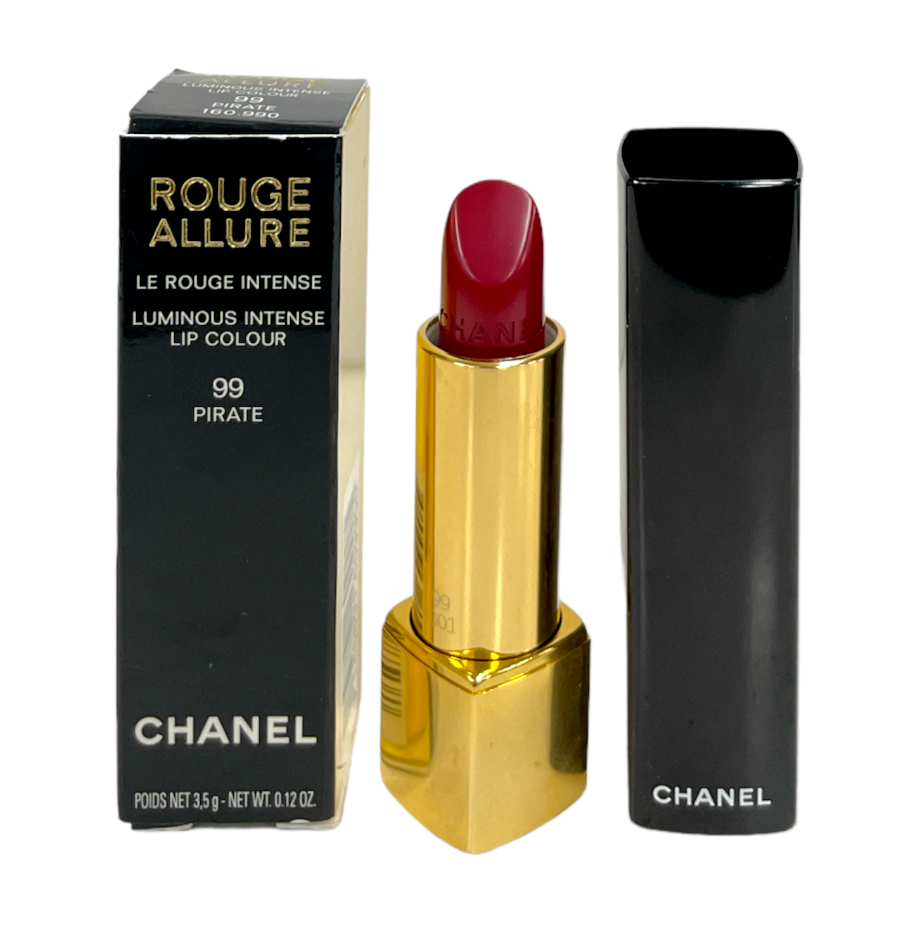 chanel rouge allure luminous intense lip color in 99 pirate