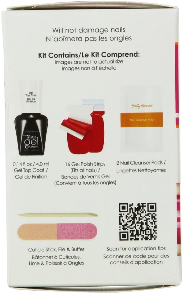 Tiras de gel Sally Hansen Insta con capa superior, elige color, usa con mini lámpara LED Foto 3 de 4