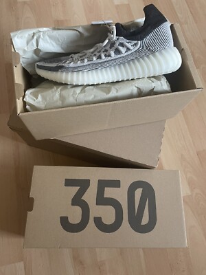 Yeezy Yzy ADIDAS Boost 350 v2 Slate White Panda Größe 45 1/3 NEU + UNGETRAGEN