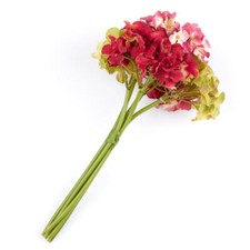 Red and Green Artificial Hydrangea Bouquet