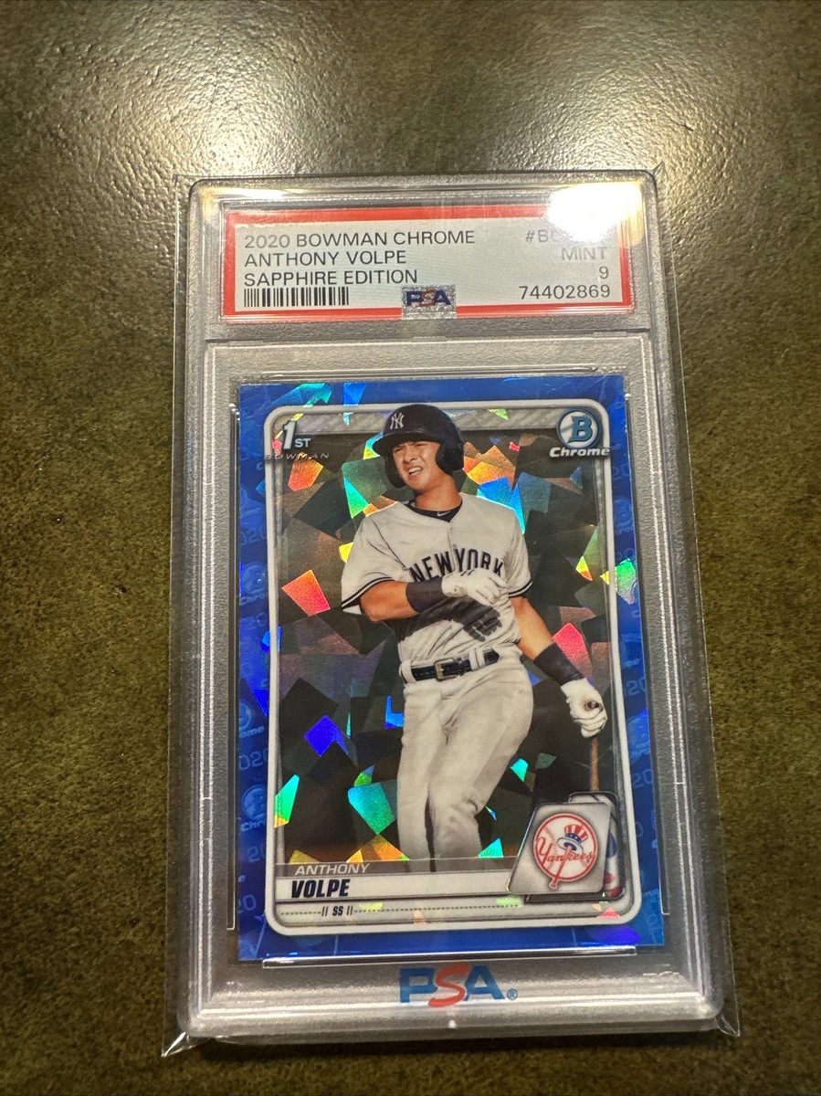 その他 2020 bowman sapphire Anthony volpe PSA9 ANTHONY VOLPE 2020 BOWMAN CHROME SAPPHIRE PSA 9 MINT | eBay