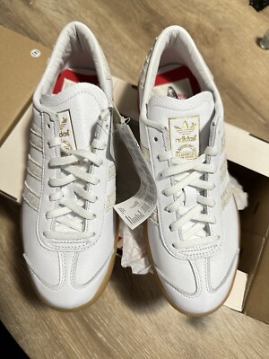 BNWT - ADIDAS HAMBURG FISH MARKET - SIZE UK 7 - RARE WHITE .