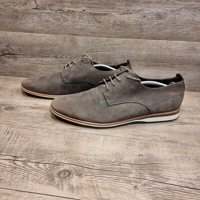 AQ By Aquila Mens Brown Suede Dress Shoes Size 46