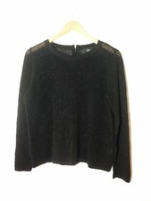 NEXT SIZE 12 BLACK PULLOVER JUMPER GLITTER THREAD PARTY OCCASION EE