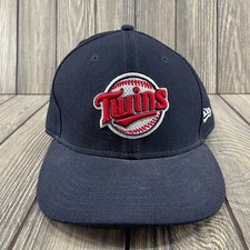 Minnesota Twins Fitted Hat Cap Mens Navy Blue 7 3/4New Era 59Fifty MLB Authentic