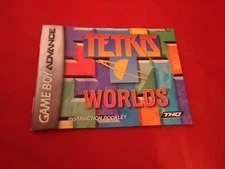 Tetris Worlds Nintendo Gameboy Advance Instruction Manual Booklet ONLY