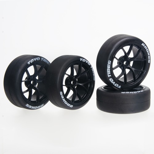 1/10 Onroad Rc Car Wheels Tires Set For Hpi Rs4 Tamiya tt01e tt02 Traxxas 4tec - Picture 3 of 14