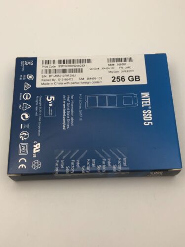 Intel 545s 256GB SSD HDD M.2 SSDSCKKW256G8X1 6Gb/s (NOT 2.5") - Picture 1 of 3