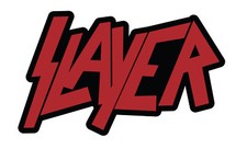 Slayer Red Black Main Logo Logo Sticker / Vinyl Decal  10 Sizes  TRACK