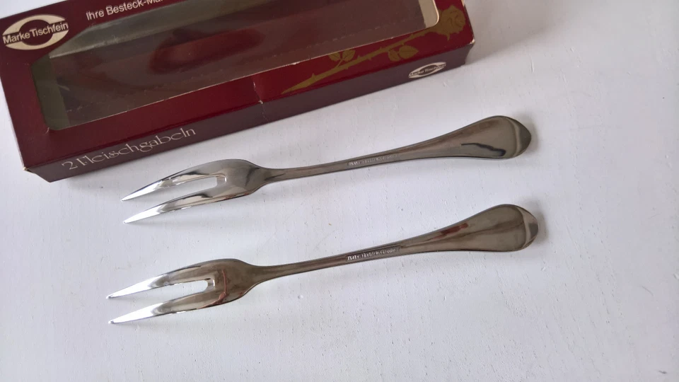 Tischfein von WMF 2 Stück Fleischgabeln 19,5 cm  Aufschnitt Vorlegebesteck  - Bild 2 von 3