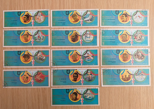 Ajman: Munich Olympics. Used 1972