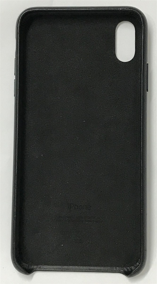 Genuine Apple - iPhone XS Max Leather Case - Black (MRWT2ZM