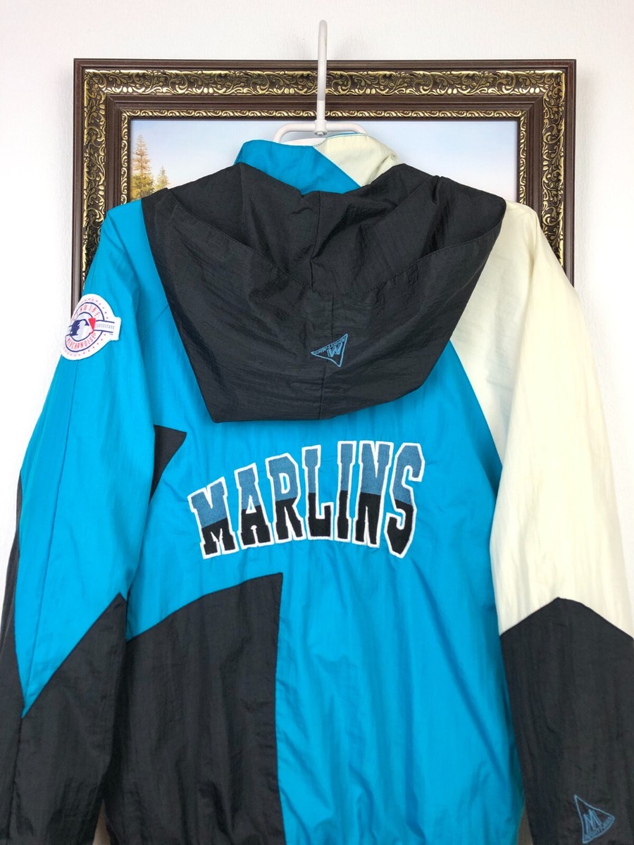 フロリダマーリンズ アノラック ジャケット Lサイズ MARLINS Vintage 90's MLB Florida Marlins Jacket Rare Windbreaker Bomber