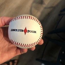 *NEW * Absolute Poker Baseball WSOP Las Vegas (Official Size & Weight)