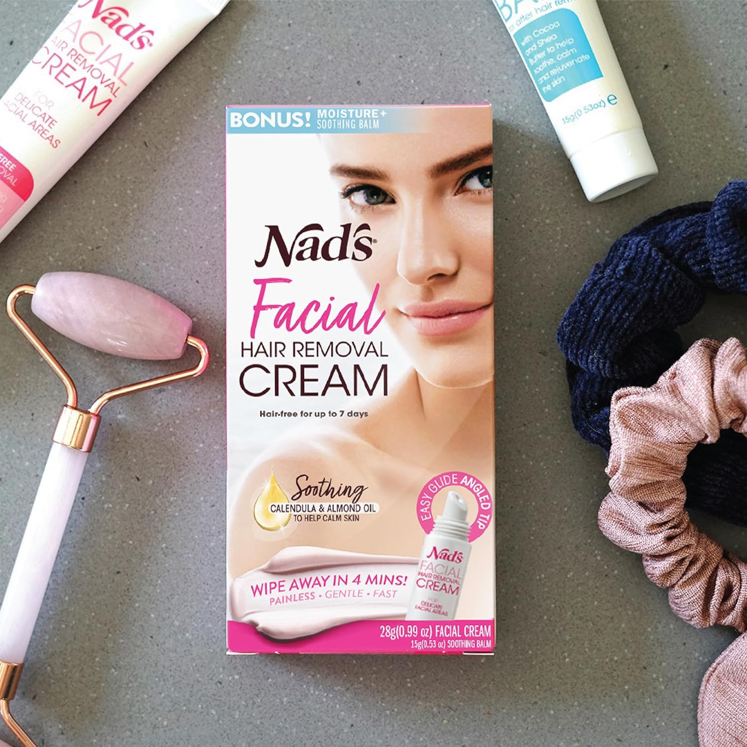 Nad'S Gentle & Soothing Facial Hair Removal for Women - Sensitive Depilatory Cre