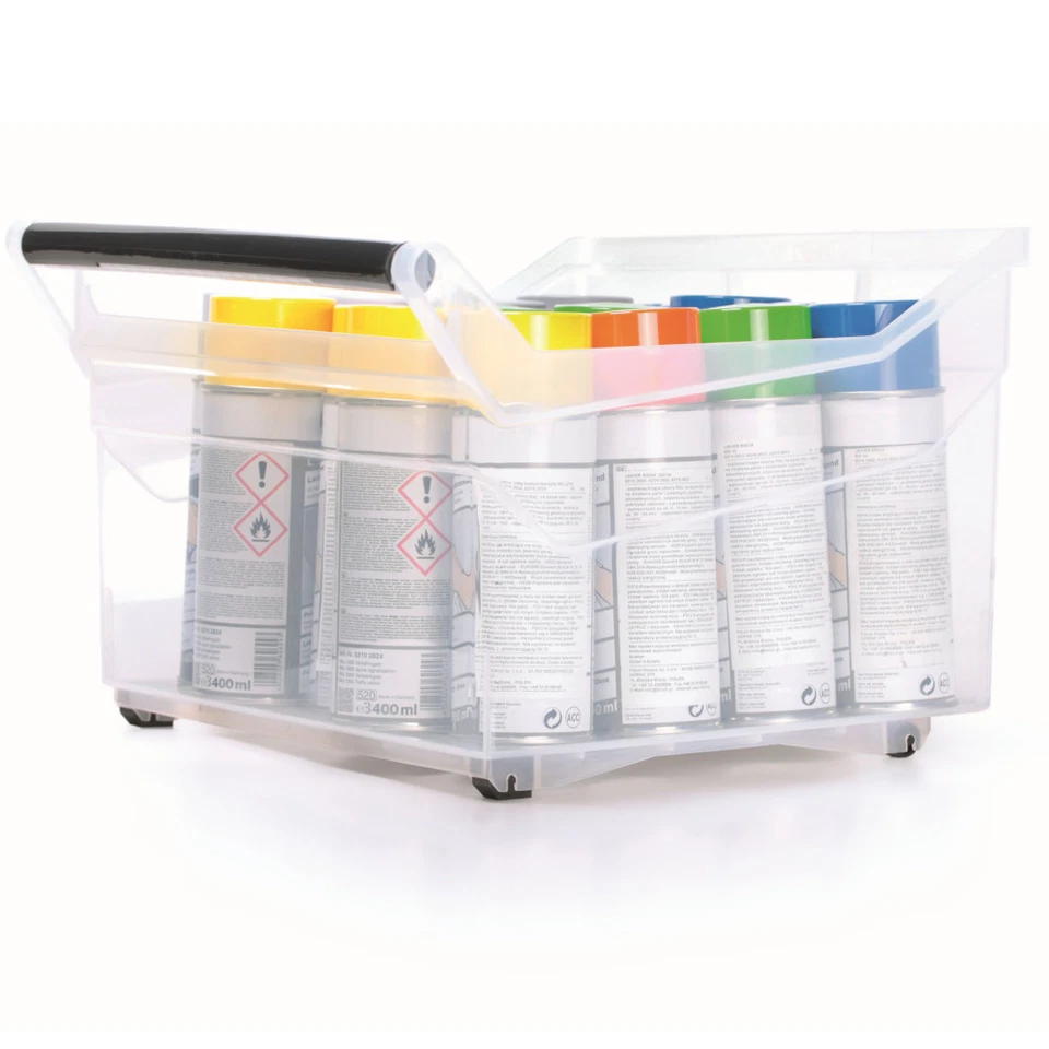 Récipient de rangement conteneur rouleaux organisateur transparent NUK5L boît... - Photo 3/4