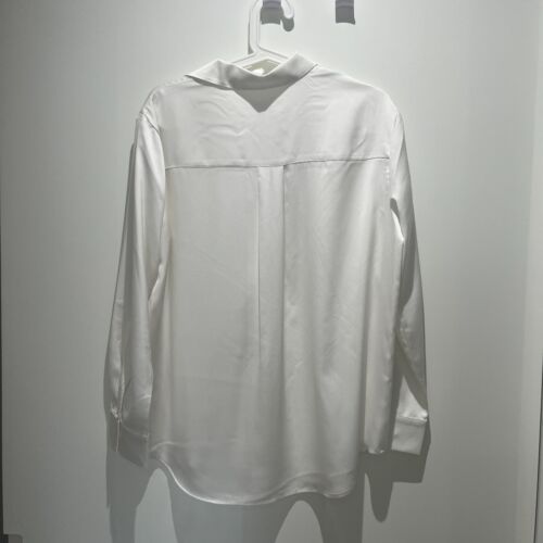 Uniqlo Women Satin Blouse Off White Size M NWT - Picture 2 of 3
