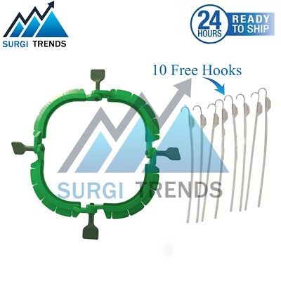 Lone Star Veterinary Retractor Ring with 10 Free Hooks Surgical Instruments