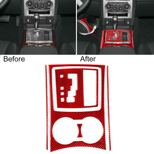 Kits completos de fibra de carbono roja cubierta interior embellecedor para Chrysler 300 2008-2010 - Imagen 4 de 14