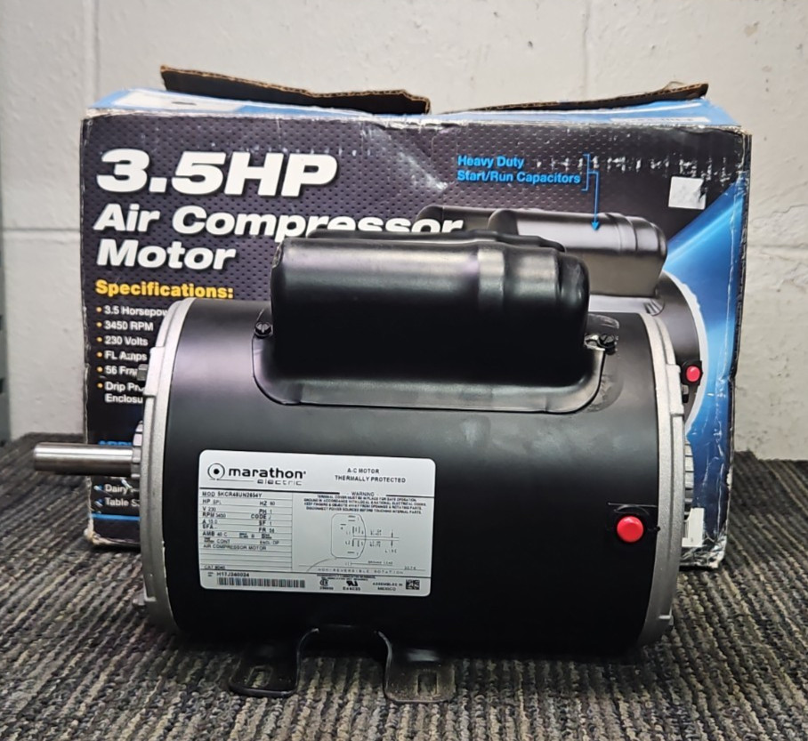 Marathon Electric SKCR48UN2654Y 3HP Single-Phase Electric Air Compressor Motor