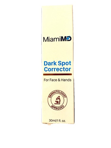 Corrector de manchas oscuras para rostro y manos MiamiMD 1 fl oz 30 ml aplicar dos veces al día - Imagen 2 de 4