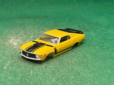 ORIGINAL AUTO WORLD T-JET, '70 FORD MUSTANG BOSS 302 BODY, YELLOW/BLACK, NEW