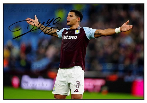 10966. Diego Carlos Signed Pictures (A4 Prints) Aston Villa Sevilla F'bahce etc.