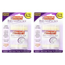 The Doctor's BrushPicks Toothpicks, 275 Picks Per Pack 2 Packs