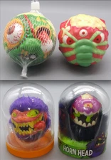 MUTANT MONSTERS HIGH BOUNCE BALLS KO MADBALLS HAIRY MAD-BALLS LOT OF 4 !!!