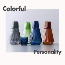 Amber 150ml Cup + 1000ml Pitcher Heat Resistant Glass Carafe