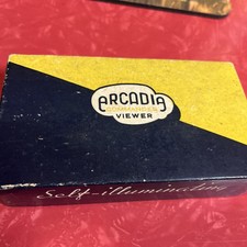 1940  s Vintage Arcadia Commander Pocket Viewer Self-Illuminating W/Box