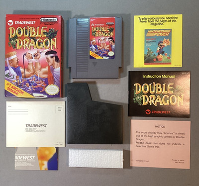 Double Dragon (Nintendo NES, 1988) CIB Complete with Inserts - Excellent +