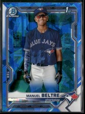Manuel Beltre 2021 Bowman Chrome Sapphire Edition #BCP-244 Toronto Blue Jays
